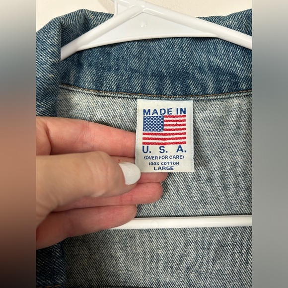 VINTAGE 90s NOS Captain Morgan Denim Jean Jacket Tyca Liquor Promo Large - Picture 6 of 10